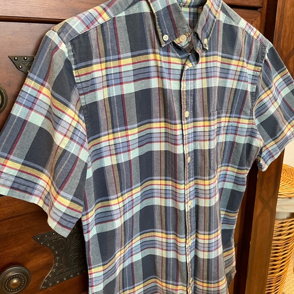 MERONA BLUE PLAID COTTON S/S SHIRT; Like-New; Size Small; $8 - Picture 16 of 16
